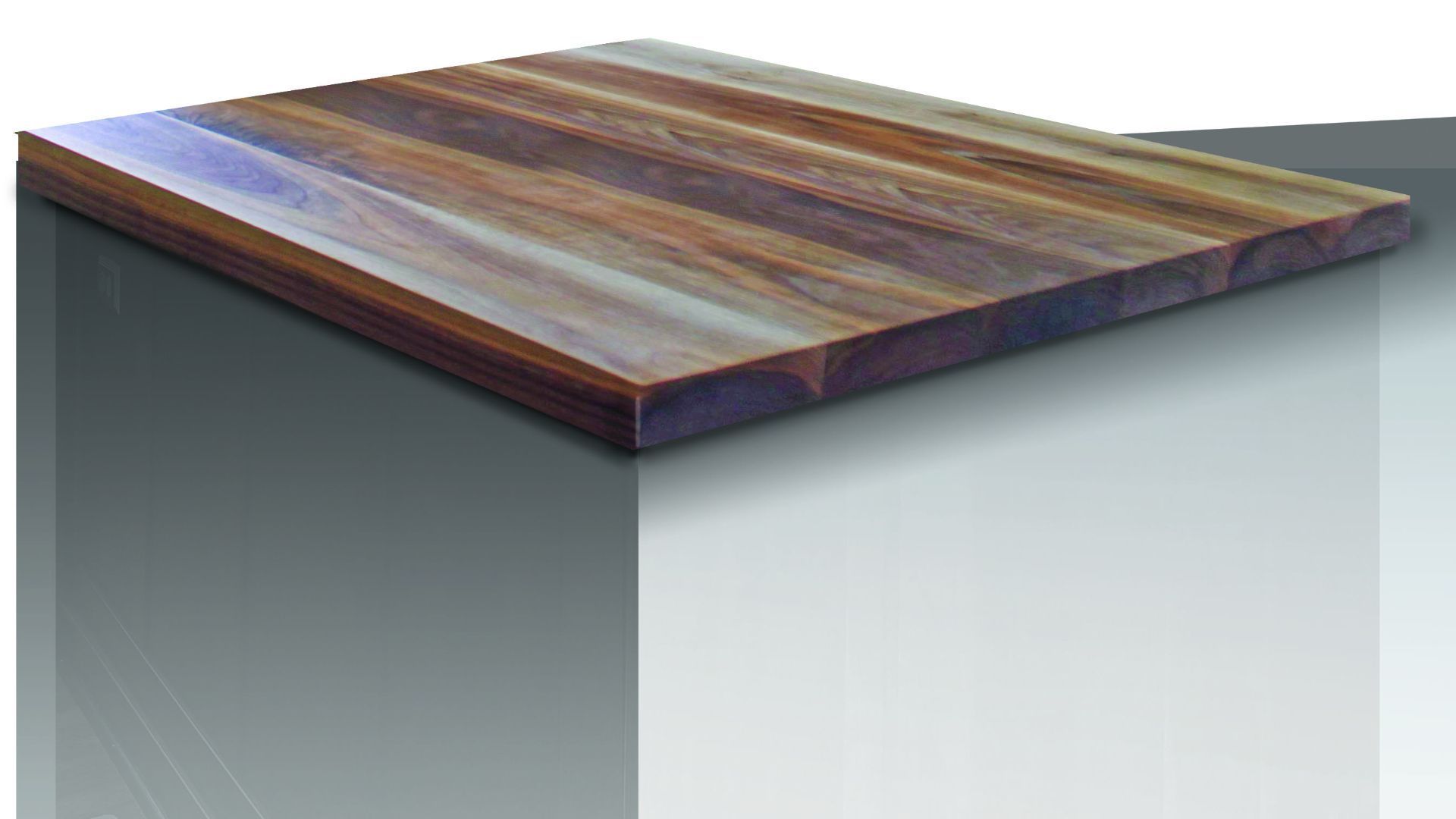 Flat grain construction — wider boards laid flat