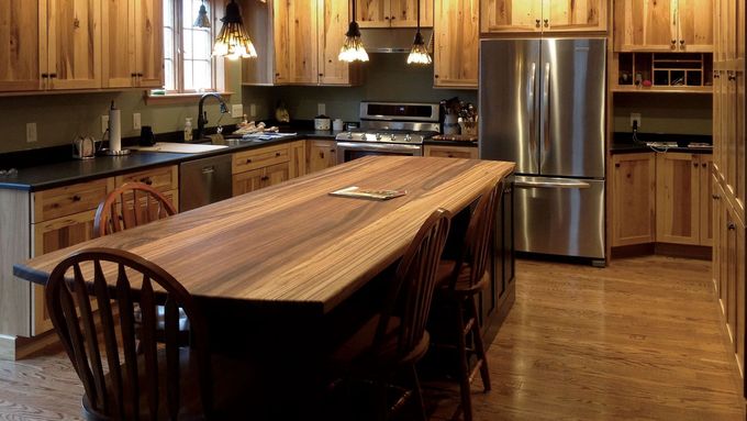 Zebrawood island top