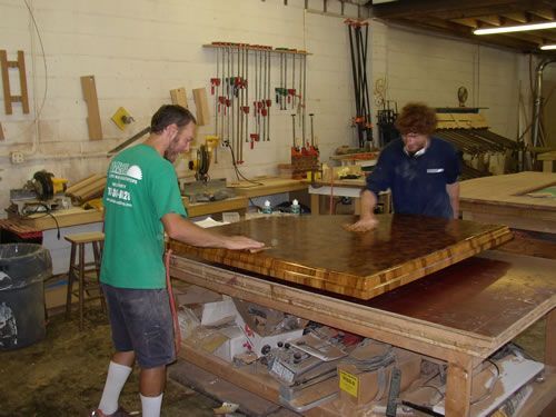 The Southside Woodshop floor